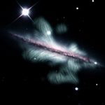 Câmp magnetic al unei galaxii îndepărtate